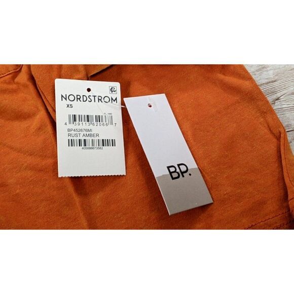 BP Womens Size XS Rust Amber Crew Neck Short Sleeve Cropped T Shirt BP452676MI - Picture 8 of 9